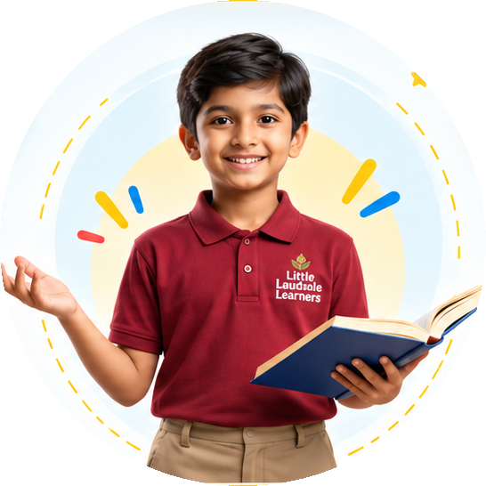 A smiling RCC student holding an open book